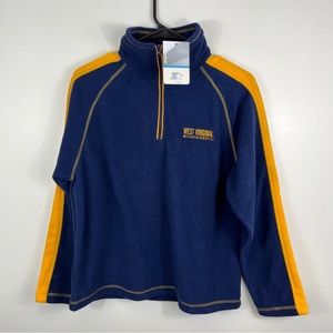 West Virginia Mountaineers Womens Starter Quarter Zip Fleece Jacket Sz M 8/10